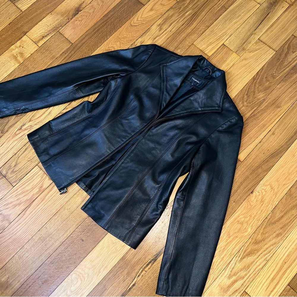(SOLD) Colebrook Vintage Women's Black Leather Jacket